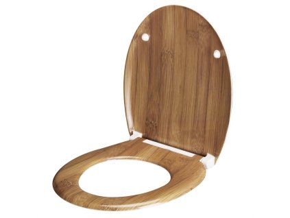 WC sedátko s automatickým spouštěním bambus