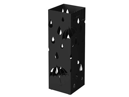 Stojan na deštníky, motiv kapky, černý, výška 49 cm