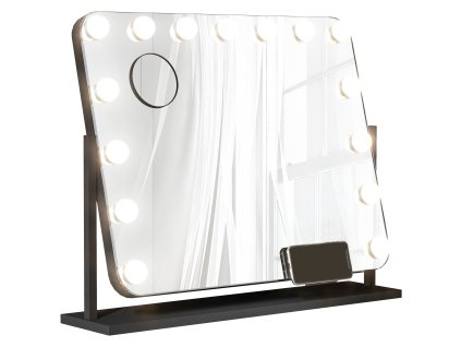 Kosmetické zrcadlo se 3 světelnými LED režimy, velké