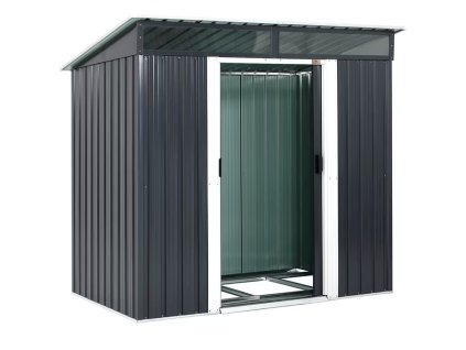 Zahradní domek plechový 200 x 125 (v.180) cm, antracit