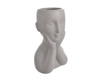 Keramický obal na květiny busta 21 cm