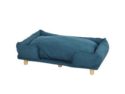 Pohovka pro psy, modrá (zvíře do 30 kg a 60 cm)