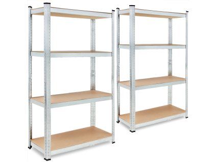 Monzana 2x regál 160 x 90 x 40 cm, nosnost až 700 kg