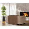 Casaria zahradní úložný box, polyratan, kolečka, 122 x 56 x 61 cm, krémový