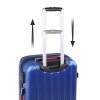 Sada skořepinových kufrů 3-dílná modrá 36 l, 68 l, 89 l
