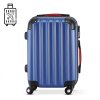 Sada skořepinových kufrů 3-dílná modrá 36 l, 68 l, 89 l