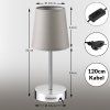 Stolní lampa Lumière Taupe