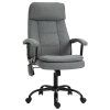 Masážní kancelářská výškově nastavitelná otočná židle, ergonomická, šedá