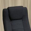 Kancelářská židle s funkcí houpání, ergonomická s opěrkou hlavy, černá 62 x 62 x 110-119 cm