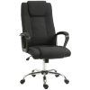 Kancelářská židle s funkcí houpání, ergonomická s opěrkou hlavy, černá 62 x 62 x 110-119 cm