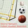 Síťová branka síť pro fotbal, basketbal a baseball 184 x 63 x 123 cm