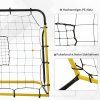 Síťová branka síť pro fotbal, basketbal a baseball 184 x 63 x 123 cm
