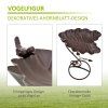 Ptačí koupel / pítko ve tvaru lotosového listu, bronz, výška 54 cm