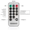 Svítící vnitřní/venkovní LED stromek 220 cm, studená bílá, dálkové ovládání