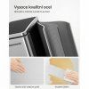 Dvojitý odpadkový koš na tříděný odpad 2x15 l, stříbrný