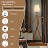 Stojací lampa dřevěný panák, 160 cm