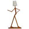 Stojací lampa dřevěný panák, 160 cm