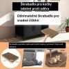 Skříňka na kočičí toaletu s dvířky, černá
