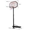 Basketbalový koš výškově nastavitelný 200-305 cm