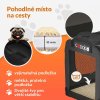 Skládací cestovní box pro psy XXXL, antracitový
