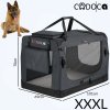 Skládací cestovní box pro psy XXXL, antracitový