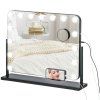 Kosmetické zrcadlo se 3 světelnými LED režimy, velké