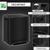 Dvojitý odpadkový koš na tříděný odpad 2x25 l, černý