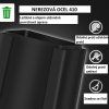 Dvojitý odpadkový koš na tříděný odpad 2x25 l, černý