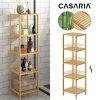 Casaria bambusový regál 5 polic 140x33x33cm