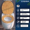 WC sedátko s automatickým spouštěním dekor bambus