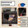 Skládací cestovní box pro psy M, antracitový