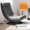 Polohovatelné relaxační křeslo šedé