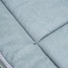 Skládací kempingové lehátko s matrací, světle šedé, 188 x 64,5 x 53 cm