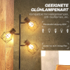 Stojací lampa se 3 samostatně ovládanými svítidly, černá, 169 cm