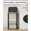 Koš na prádlo 90 l s odnímatelnou taškou, černý