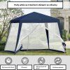 Zahradní altán s moskytiérou modrý 3 x 3 m