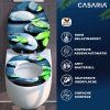 Casaria WC sedátko s automatickým spouštěním motiv kámen a listí