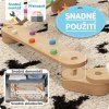 Balanční kladina dřevěná pro děti 3-8 let
