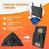 Skládací cestovní box pro psy XXL, antracitový