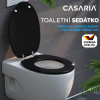 WC sedátko s automatickým spouštěním černé