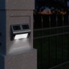 LED solární nástěnné osvětlení nerezové