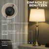 Sada lamp, 1 stojací a 2 stolní, stříbrno-bílá