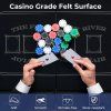 Skládací pokerový stůl pro 6-8 hráčů, 180 cm