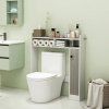 Koupelnová skříňka nad WC s nastavitelnými policemi, bílá