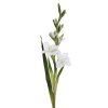 Umělá květina Gladiola / Mečík 96 cm, bílá