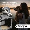 Skládací cestovní box pro psy M, šedý