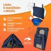 Skládací cestovní box pro psy M, modrý