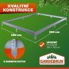 Kompletní skleníkový set se 2 otvírači oken a základnou 250 x 190 cm