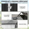 Přístřešek na 2 popelnice z pozinkované oceli, antracitový