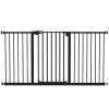 Zábrana na schody/dveře, kovová, černá